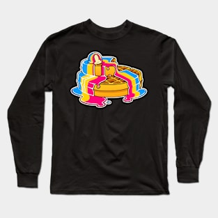 Pan Pansexual Pride Waffles LGBT Long Sleeve T-Shirt